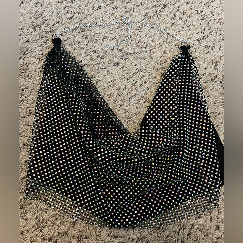 Sparkly chain top